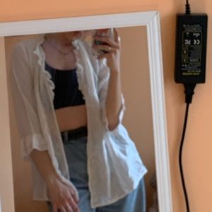 VINTAGE 70s FLOWY BLOUSE